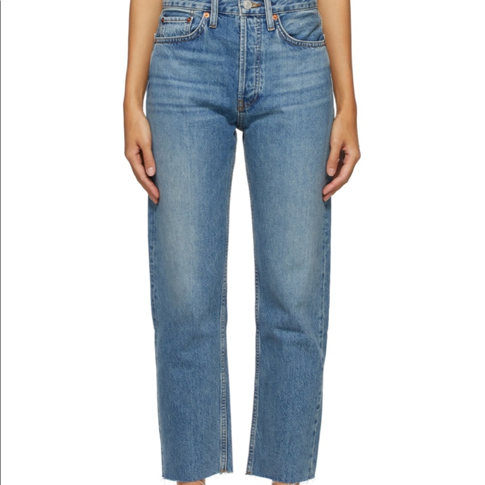 Re/Done High Rise Stovepipe Stretch, Sz. 26